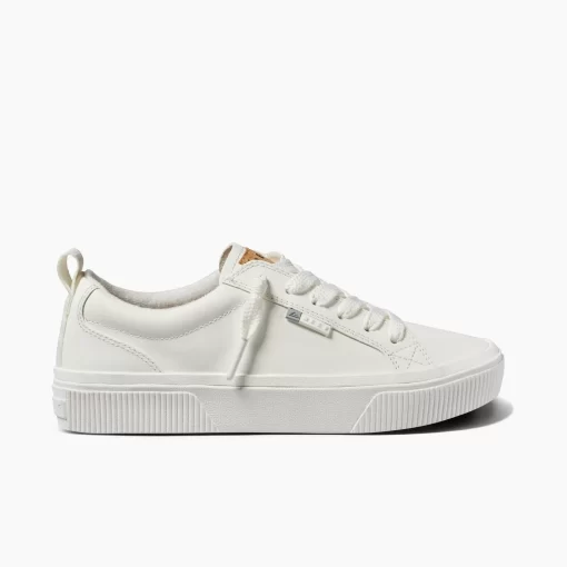 REEF Shoes>Lay Day Dawn White Leather