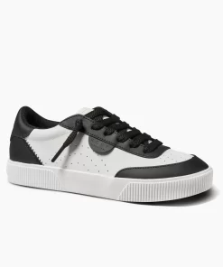 REEF Shoes>Lay Day Seas Black/White Leather