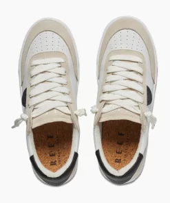 REEF Shoes>Lay Day Seas White/Black Lese