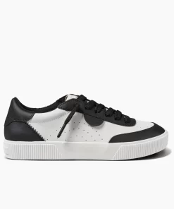 REEF Shoes>Lay Day Seas Black/White Leather