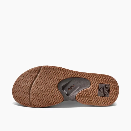 REEF Sandals | Flip Flops>Leather Fanning Dark Brown