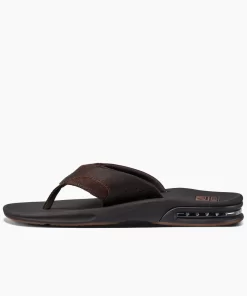 REEF Sandals | Flip Flops>Leather Fanning Dark Brown