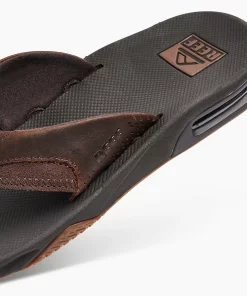 REEF Sandals | Flip Flops>Leather Fanning Dark Brown