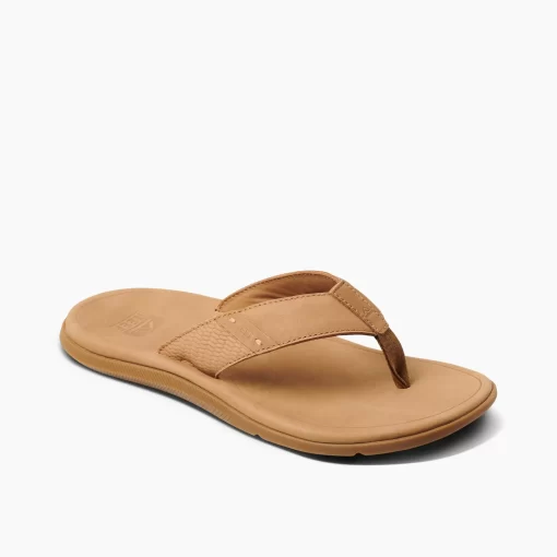 REEF Sandals | Flip Flops>Leather Santa Ana Tan