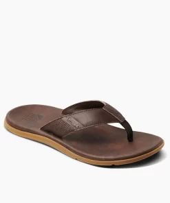 REEF Sandals | Flip Flops>Leather Santa Ana Dark Brown