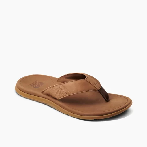 REEF Sandals | Flip Flops>Leather Santa Ana Brown