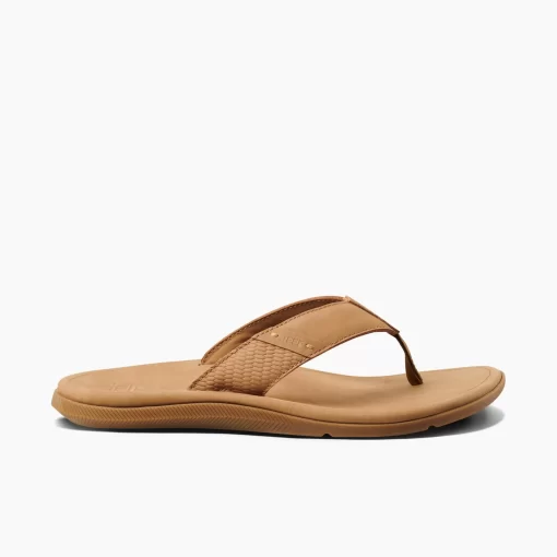 REEF Sandals | Flip Flops>Leather Santa Ana Tan