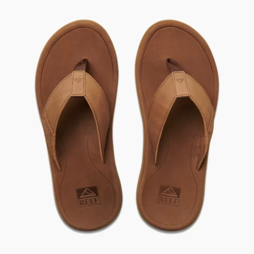 REEF Sandals | Flip Flops>Leather Santa Ana Brown