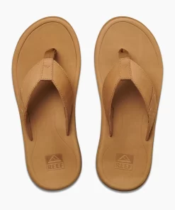 REEF Sandals | Flip Flops>Leather Santa Ana Tan