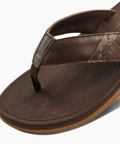 REEF Sandals | Flip Flops>Leather Santa Ana Dark Brown