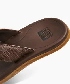 REEF Sandals | Flip Flops>Leather Santa Ana Dark Brown