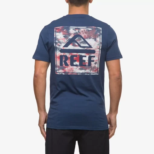 REEF T-Shirts>Liberty Short Sleeve Tee Insigna Blue