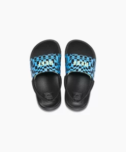 REEF Littles (2-4 Years)>Little One Slide Swell Checkers