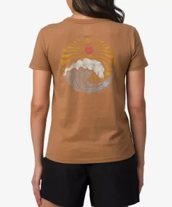 REEF T-Shirts>Lush Waves Short Sleeve T-Shirt Toasted Coconut