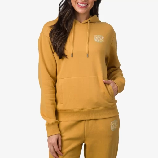 REEF Lounge Sets | Hoodies & Jackets>Marina Fleece Pullover Honey Mustard