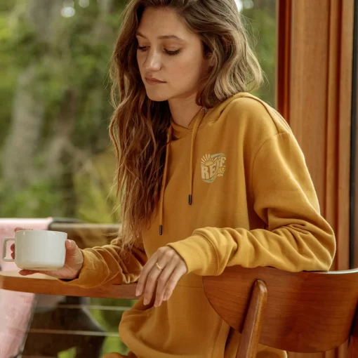 REEF Lounge Sets | Hoodies & Jackets>Marina Fleece Pullover Honey Mustard