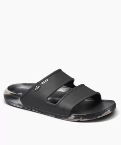 REEF Sandals | Slides>Oasis Double Up Black/Taupe Marble