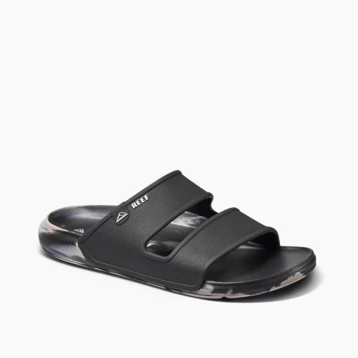 REEF Sandals | Slides>Oasis Double Up Black/Taupe Marble