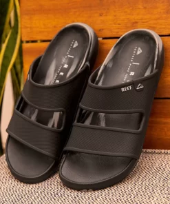 REEF Sandals | Slides>Oasis Double Up Black/Taupe Marble