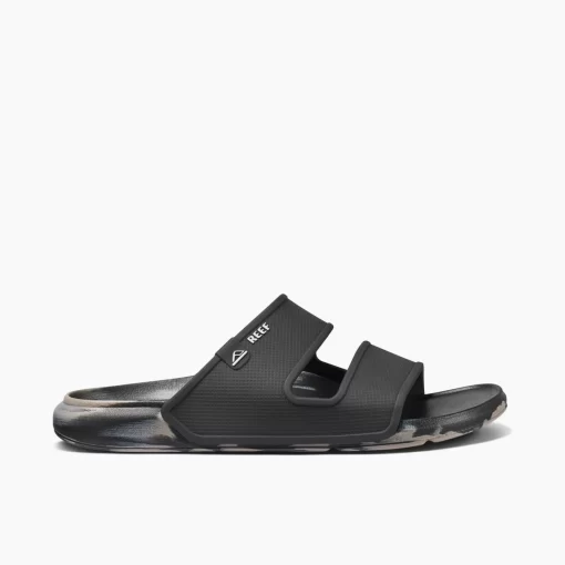 REEF Sandals | Slides>Oasis Double Up Black/Taupe Marble