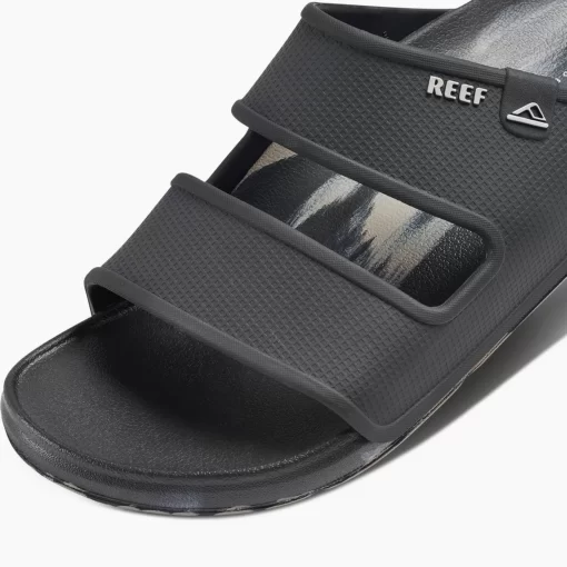 REEF Sandals | Slides>Oasis Double Up Black/Taupe Marble