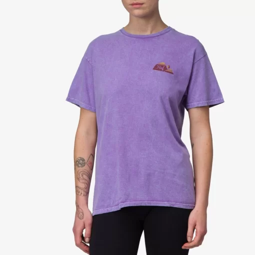 REEF T-Shirts>Organica Short Sleeve Washed T-Shirt Lavendar Mineral Was