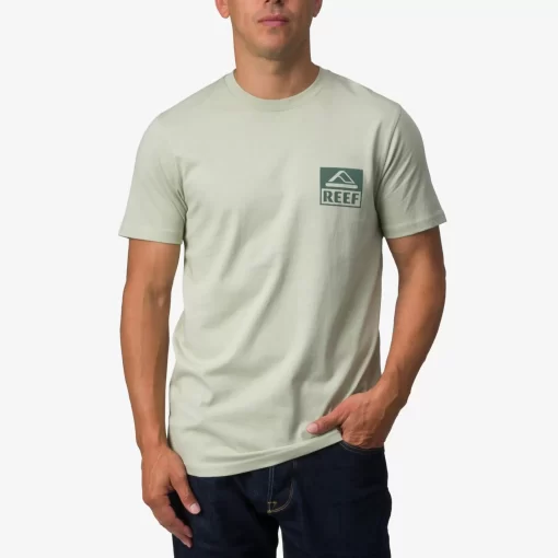 REEF T-Shirts>Palms Short Sleeve T-Shirt Desert Sage