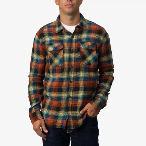 REEF Shirts>Pantola Flannel Shirt Caviar