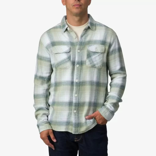 REEF Shirts>Pantola Flannel Shirt Desert Sage