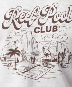 REEF T-Shirts>Pool Club Short Sleeve T-Shirt Bright White