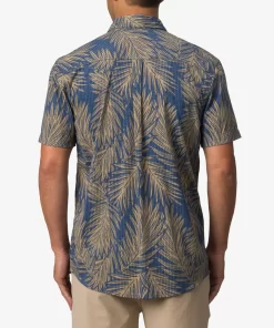 REEF Shirts>Rains Short Sleeve Shirt Insigna Blue