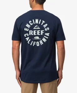 REEF T-Shirts>Rancho Short Sleeve T-Shirt Navy White