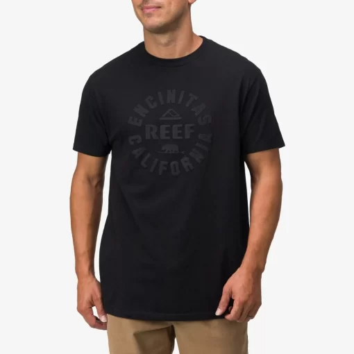 REEF T-Shirts>Rancho Short Sleeve T-Shirt Black Black