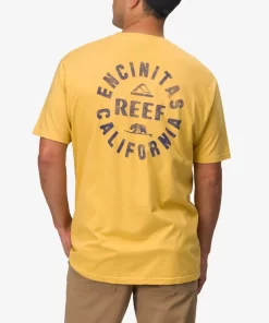 REEF T-Shirts>Rancho Short Sleeve T-Shirt Ochre Navy