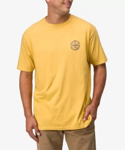 REEF T-Shirts>Rancho Short Sleeve T-Shirt Ochre Navy