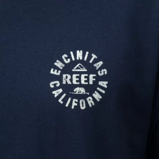 REEF T-Shirts>Rancho Short Sleeve T-Shirt Navy White