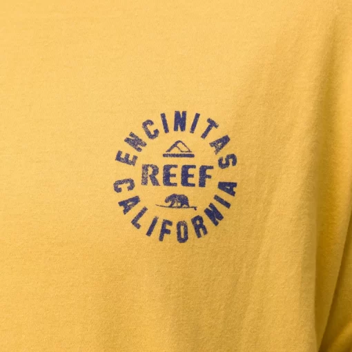 REEF T-Shirts>Rancho Short Sleeve T-Shirt Ochre Navy