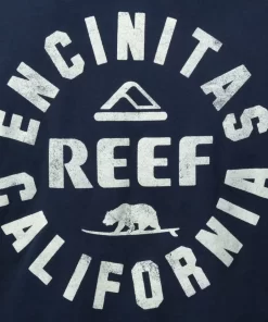 REEF T-Shirts>Rancho Short Sleeve T-Shirt Navy White