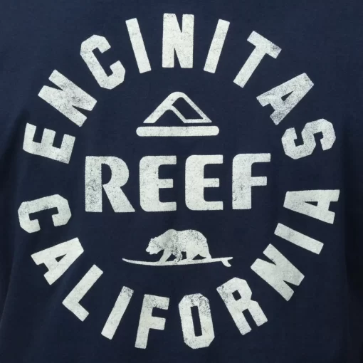 REEF T-Shirts>Rancho Short Sleeve T-Shirt Navy White