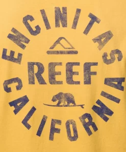 REEF T-Shirts>Rancho Short Sleeve T-Shirt Ochre Navy