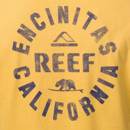 REEF T-Shirts>Rancho Short Sleeve T-Shirt Ochre Navy