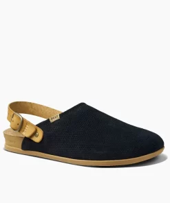 REEF Shoes | Clogs> Cushion Sage Suede Black