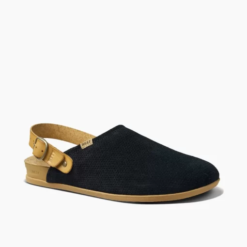 REEF Shoes | Clogs> Cushion Sage Suede Black