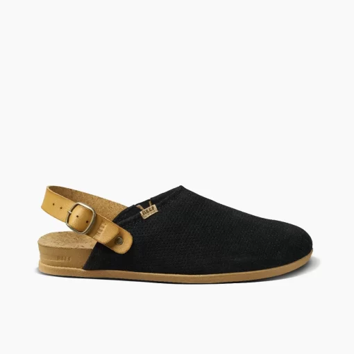 REEF Shoes | Clogs> Cushion Sage Suede Black