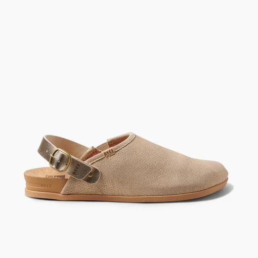 REEF Shoes | Clogs> Cushion Sage Suede Golden Hour