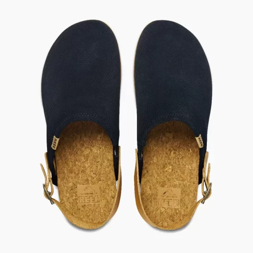 REEF Shoes | Clogs> Cushion Sage Suede Black