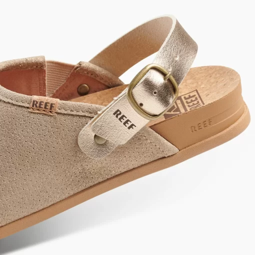 REEF Shoes | Clogs> Cushion Sage Suede Golden Hour