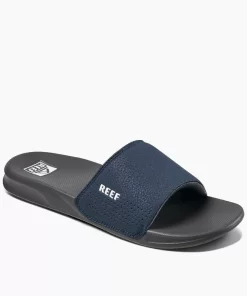 REEF Sandals | Slides> One Slide Navy/White