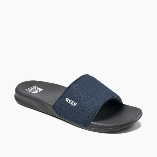 REEF Sandals | Slides> One Slide Navy/White