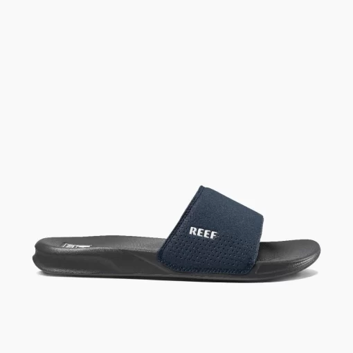 REEF Sandals | Slides> One Slide Navy/White